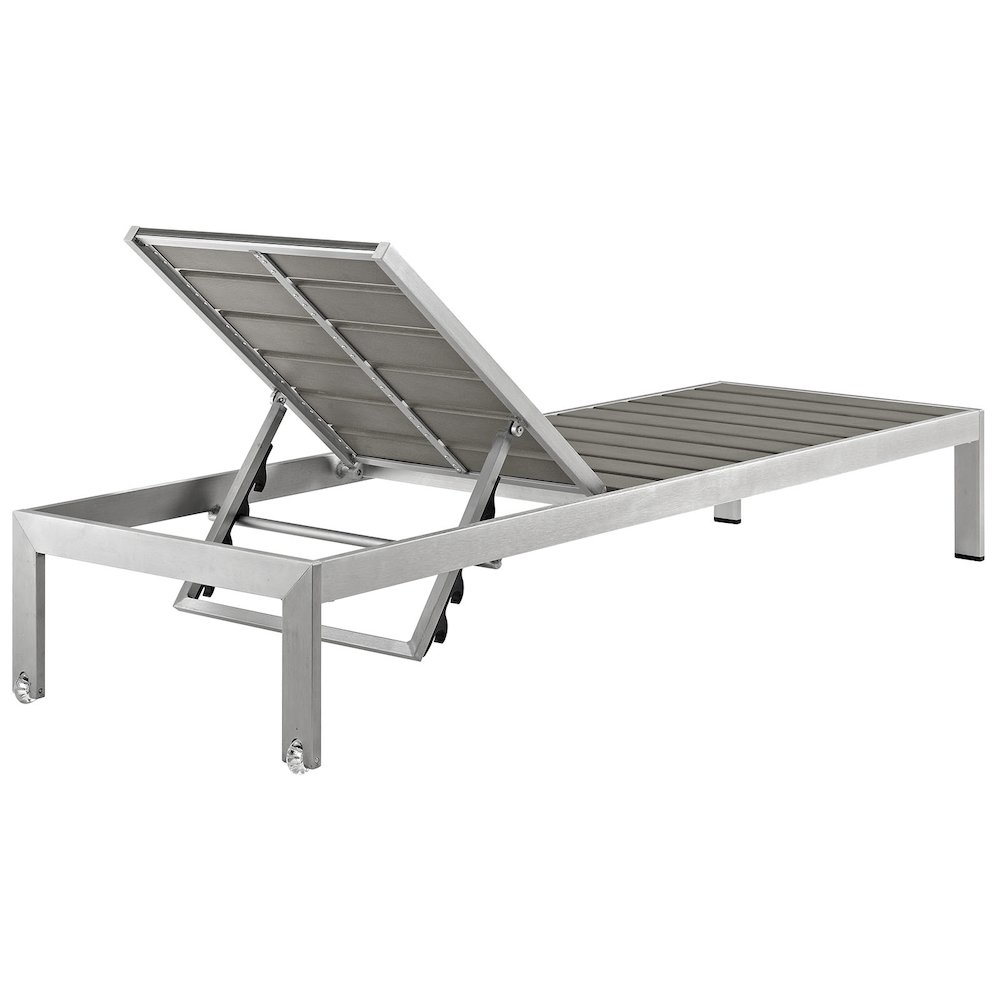 Shore Outdoor Patio Aluminum Chaise. Picture 3
