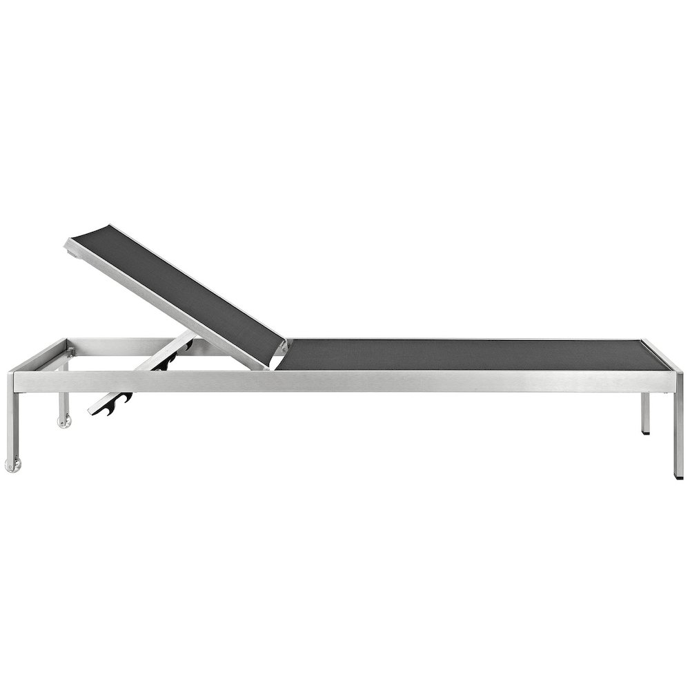 Shore Outdoor Patio Aluminum Mesh Chaise. Picture 2