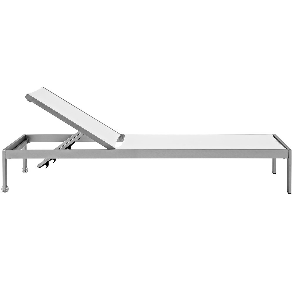Shore Outdoor Patio Aluminum Mesh Chaise. Picture 2