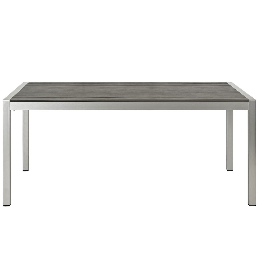 Shore Outdoor Patio Aluminum Dining Table. Picture 2