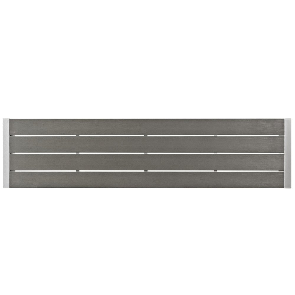 Shore Outdoor Patio Aluminum Bench. Picture 3