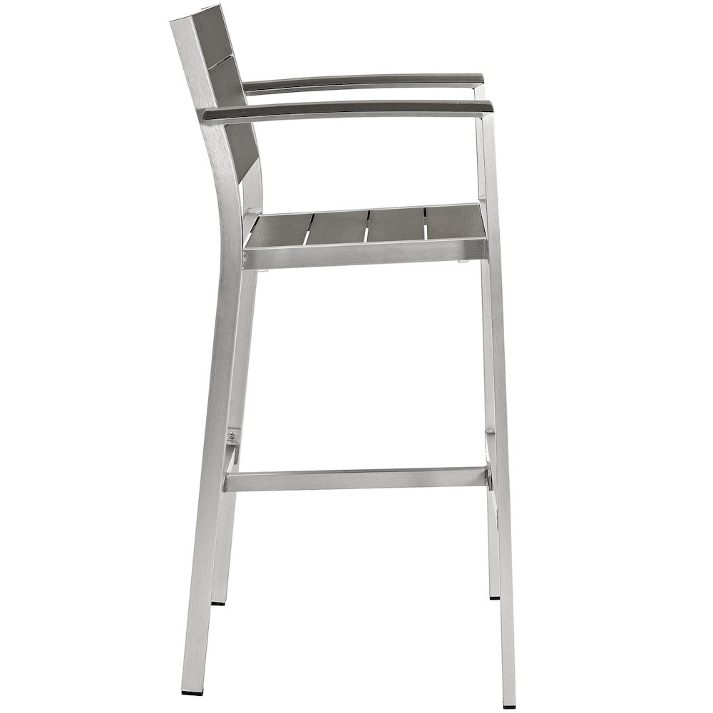 Shore Outdoor Patio Aluminum Bar Stool. Picture 2