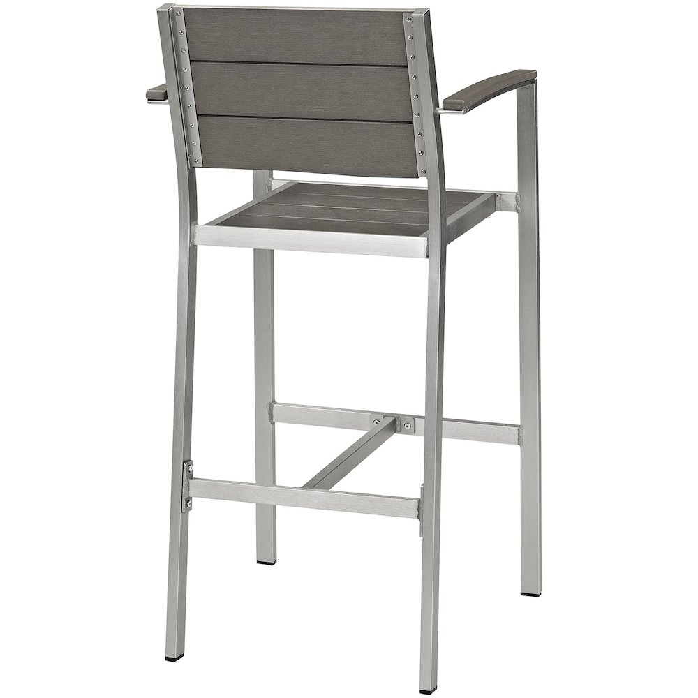 Shore Outdoor Patio Aluminum Bar Stool. Picture 3
