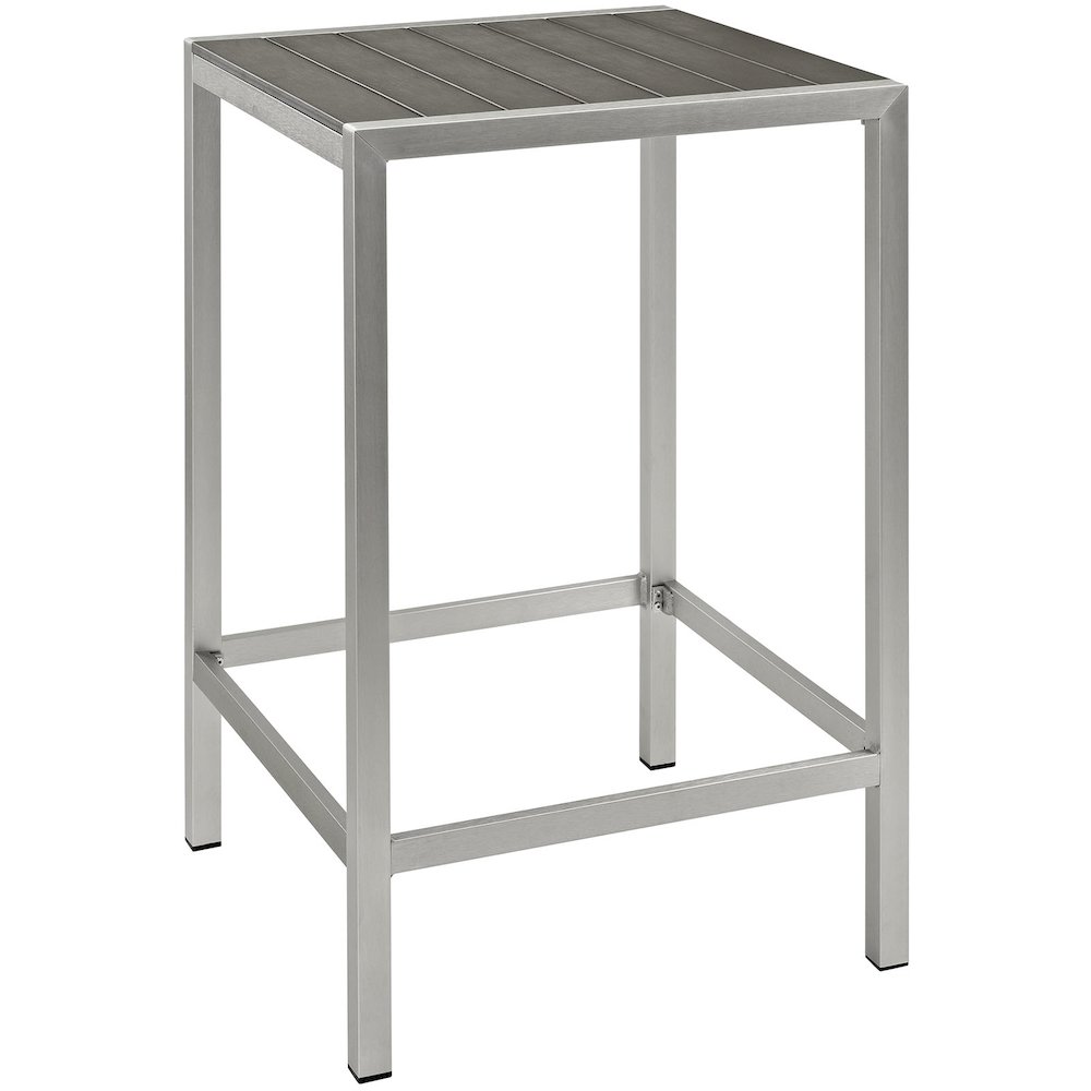 Shore Outdoor Patio Aluminum Bar Table. Picture 1
