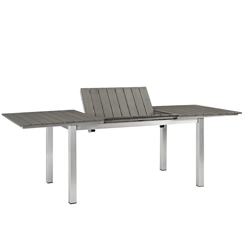 Shore Outdoor Patio Aluminum Dining Table. Picture 2