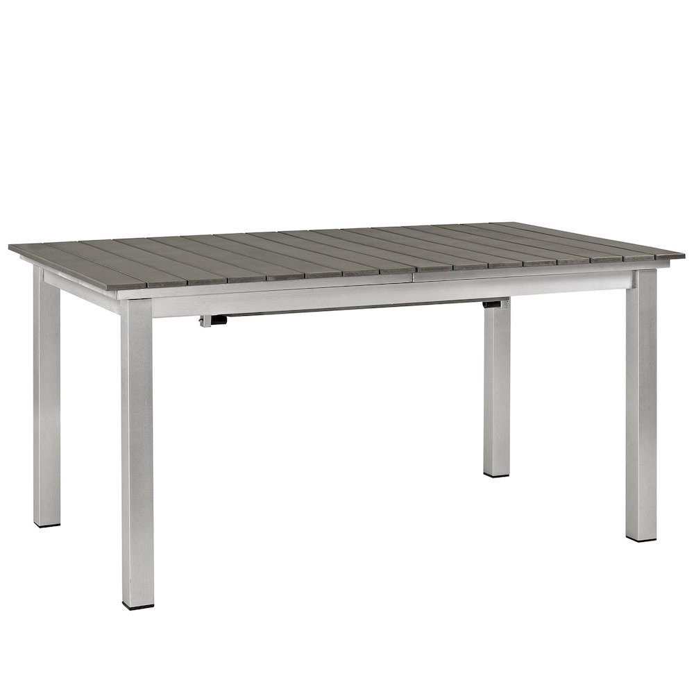 Shore Outdoor Patio Aluminum Dining Table. Picture 3