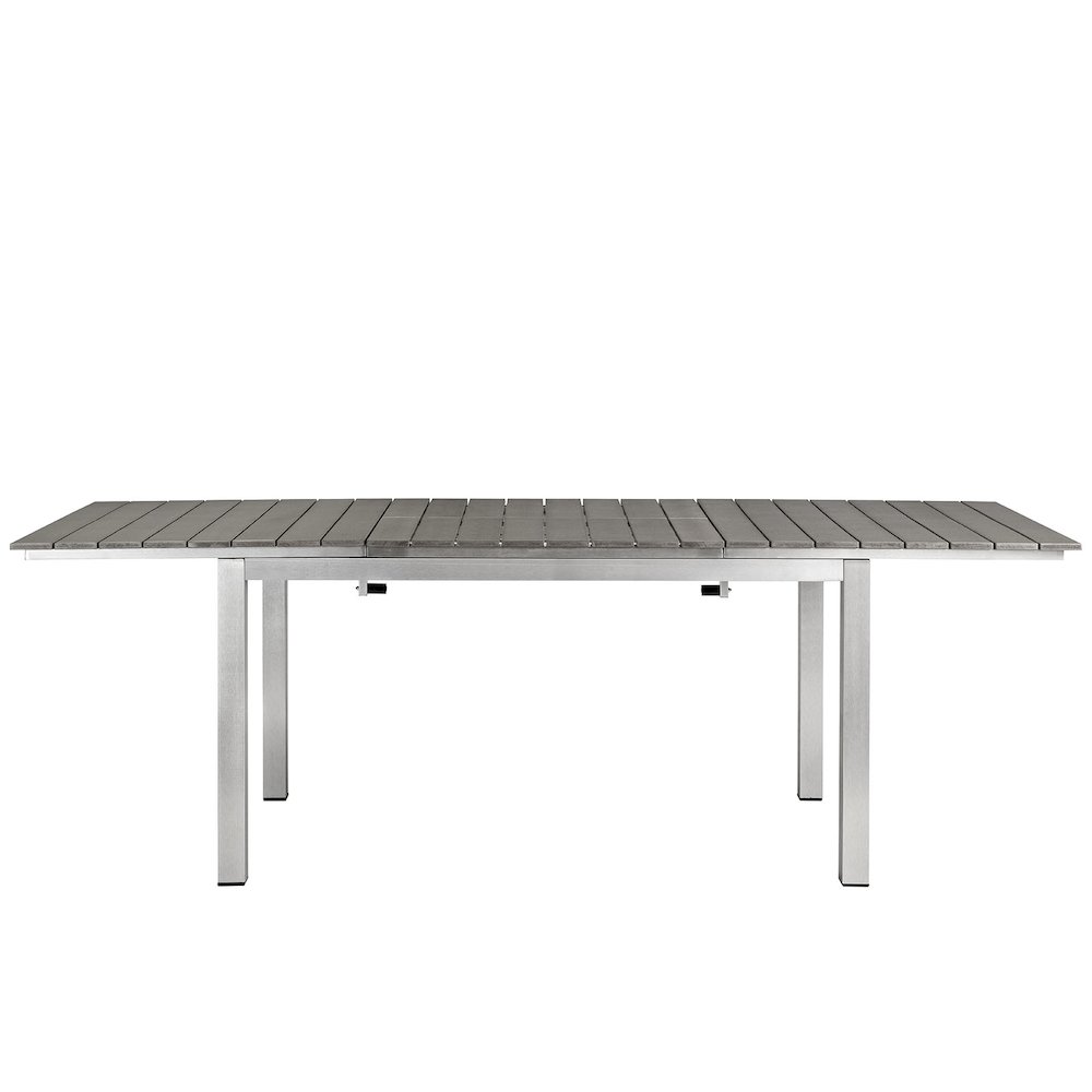 Shore Outdoor Patio Aluminum Dining Table. Picture 5