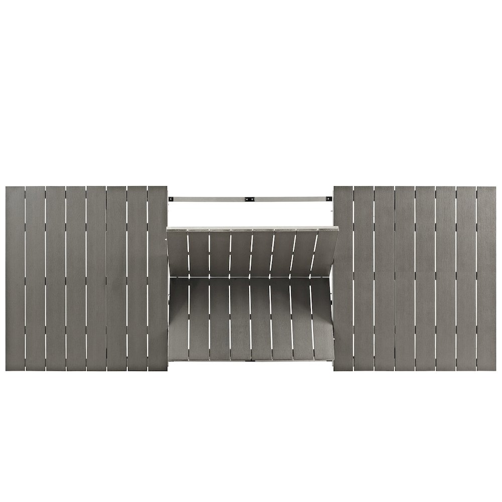 Shore Outdoor Patio Aluminum Dining Table. Picture 8