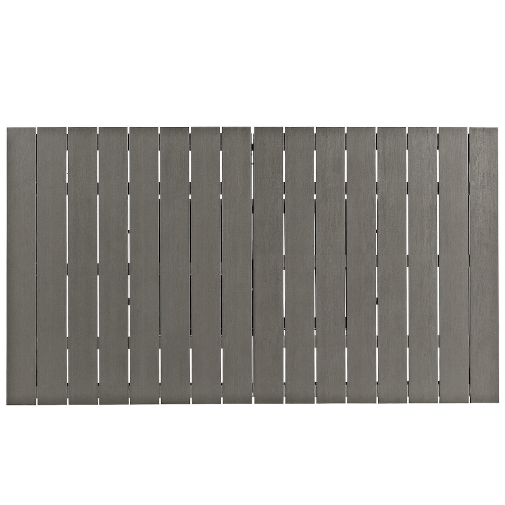 Shore Outdoor Patio Aluminum Dining Table. Picture 9