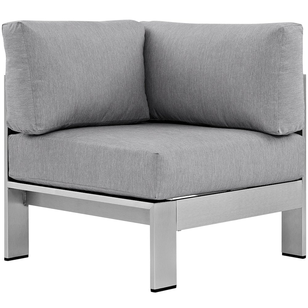 Shore Outdoor Patio Aluminum Corner Sofa. Picture 2