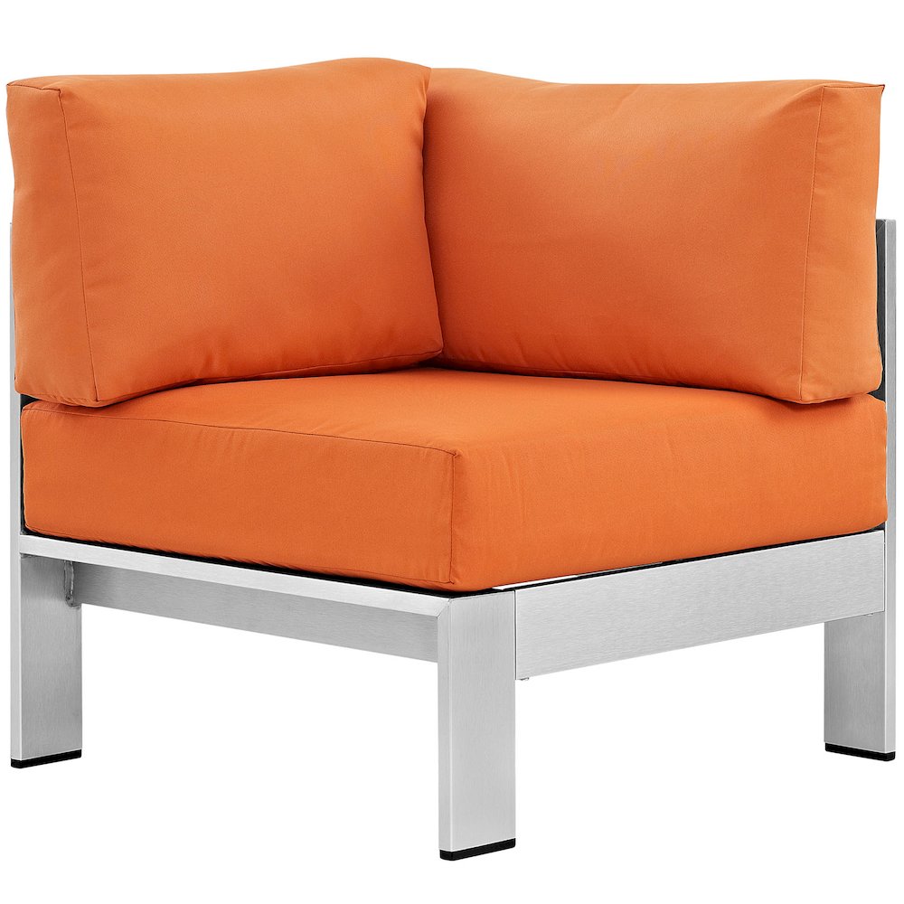 Shore Outdoor Patio Aluminum Corner Sofa. Picture 2