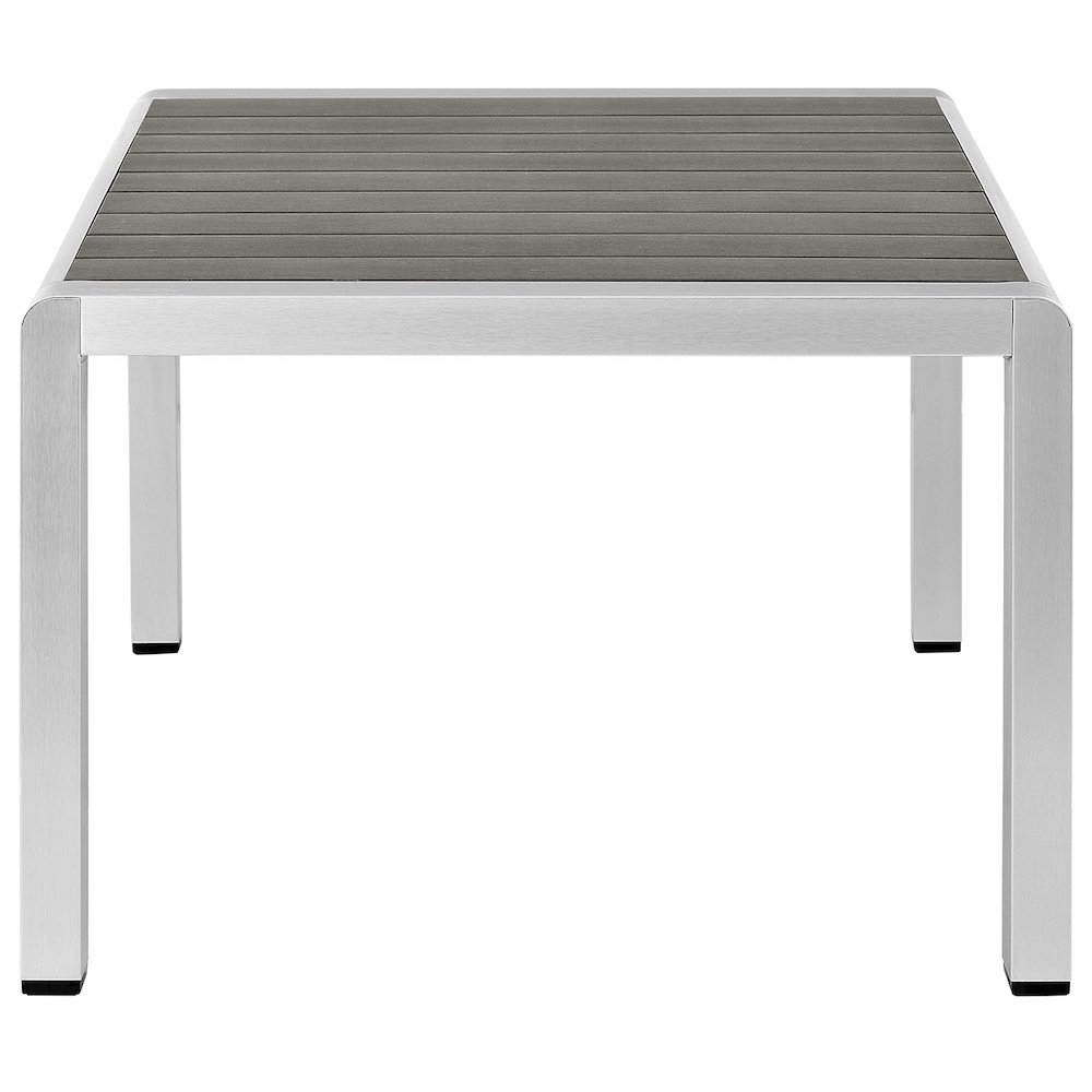 Shore Outdoor Patio Aluminum Coffee Table. Picture 3