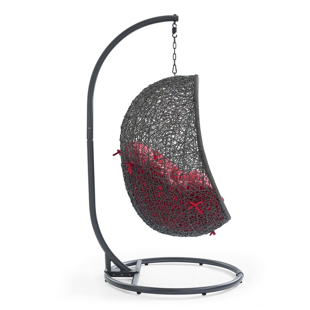 Hide Outdoor Patio Swing Chair With Stand. Picture 2