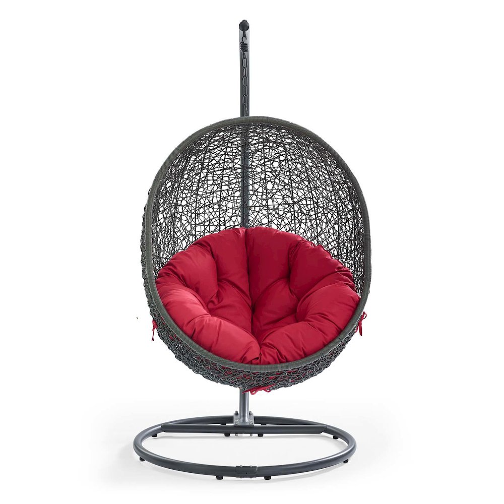Hide Outdoor Patio Swing Chair With Stand. Picture 4