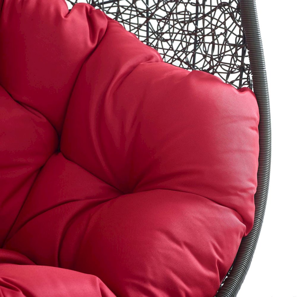 Hide Outdoor Patio Swing Chair With Stand. Picture 5