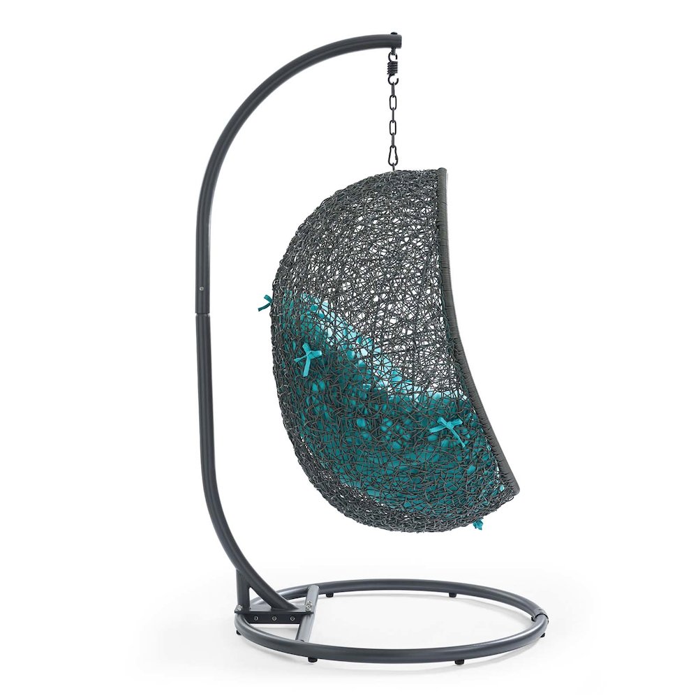 Hide Outdoor Patio Swing Chair With Stand. Picture 2