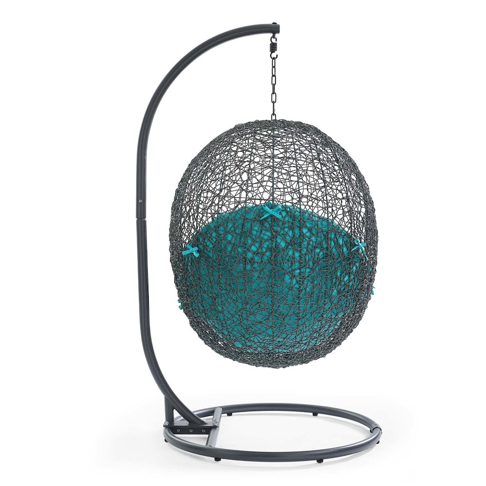 Hide Outdoor Patio Swing Chair With Stand. Picture 3
