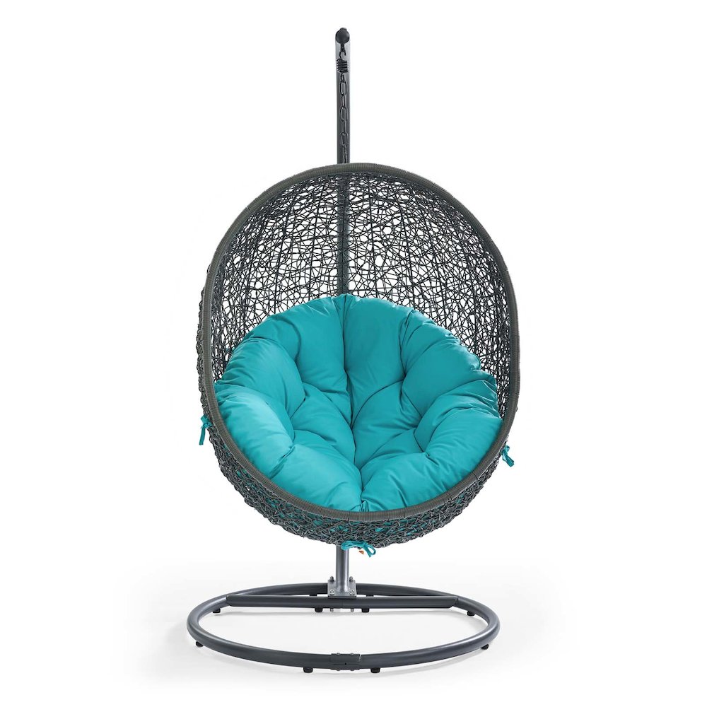 Hide Outdoor Patio Swing Chair With Stand. Picture 4