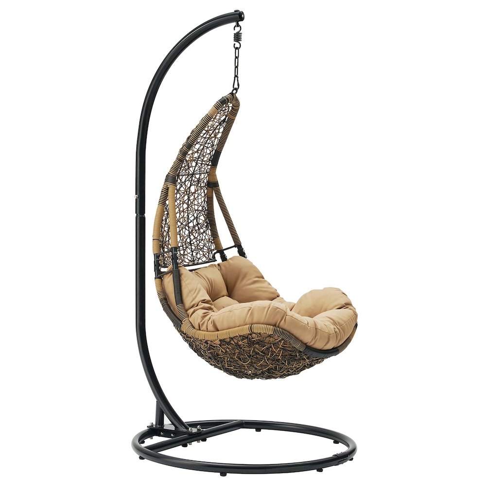 Abate Wicker Rattan Outdoor Patio Swing Chair. Picture 1