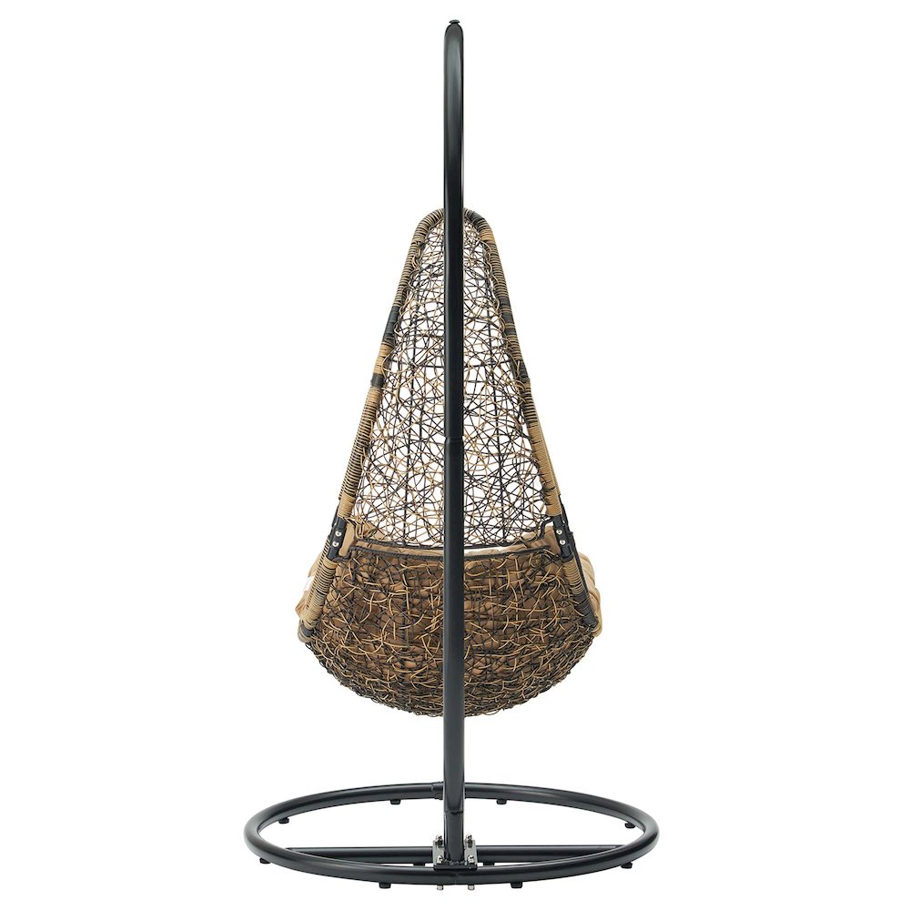 Abate Wicker Rattan Outdoor Patio Swing Chair. Picture 4