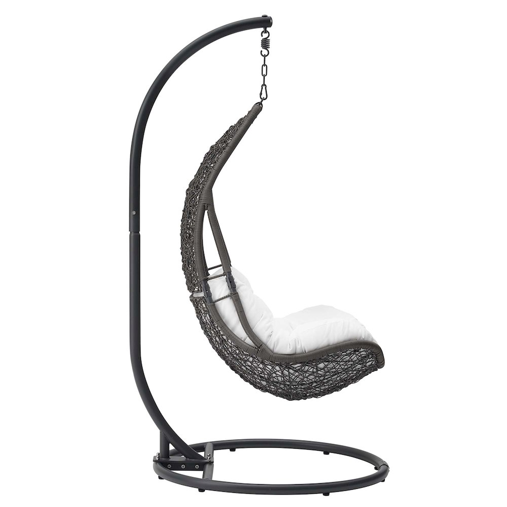 Abate Wicker Rattan Outdoor Patio Swing Chair. Picture 3