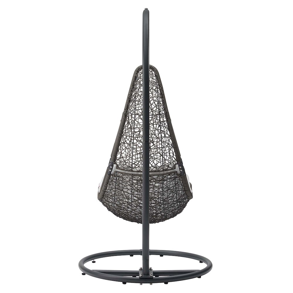 Abate Wicker Rattan Outdoor Patio Swing Chair. Picture 4