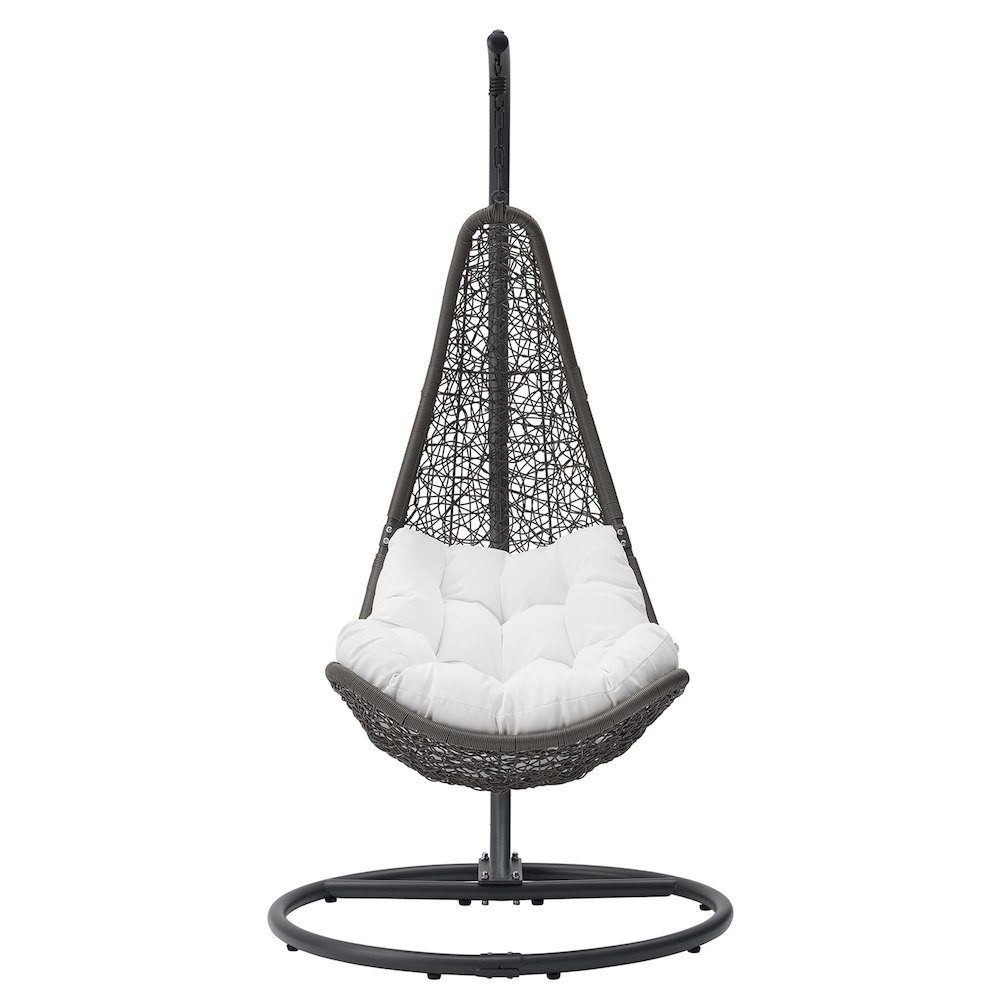 Abate Wicker Rattan Outdoor Patio Swing Chair. Picture 5