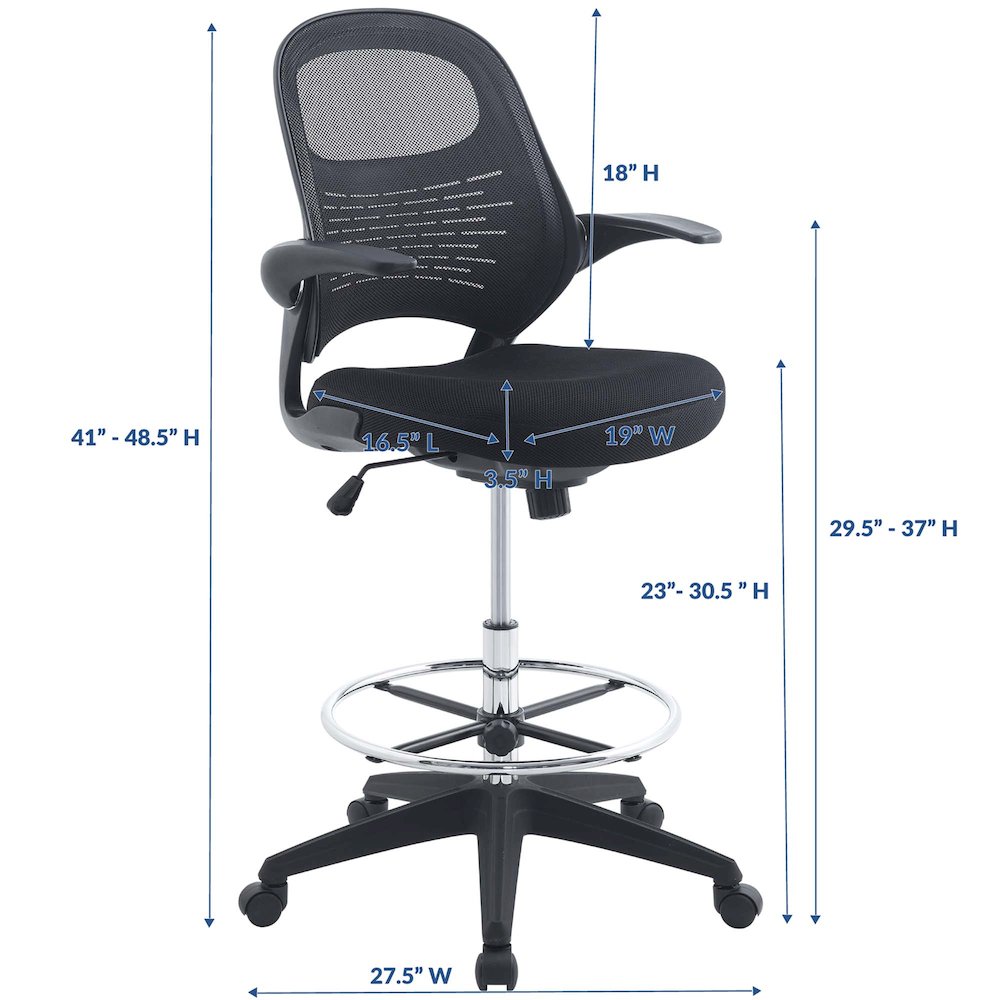 Stealth Drafting Chair. Picture 2