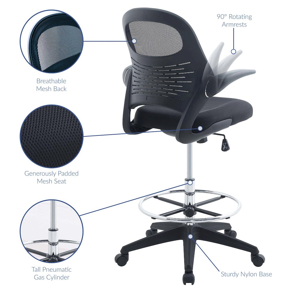 Stealth Drafting Chair. Picture 3