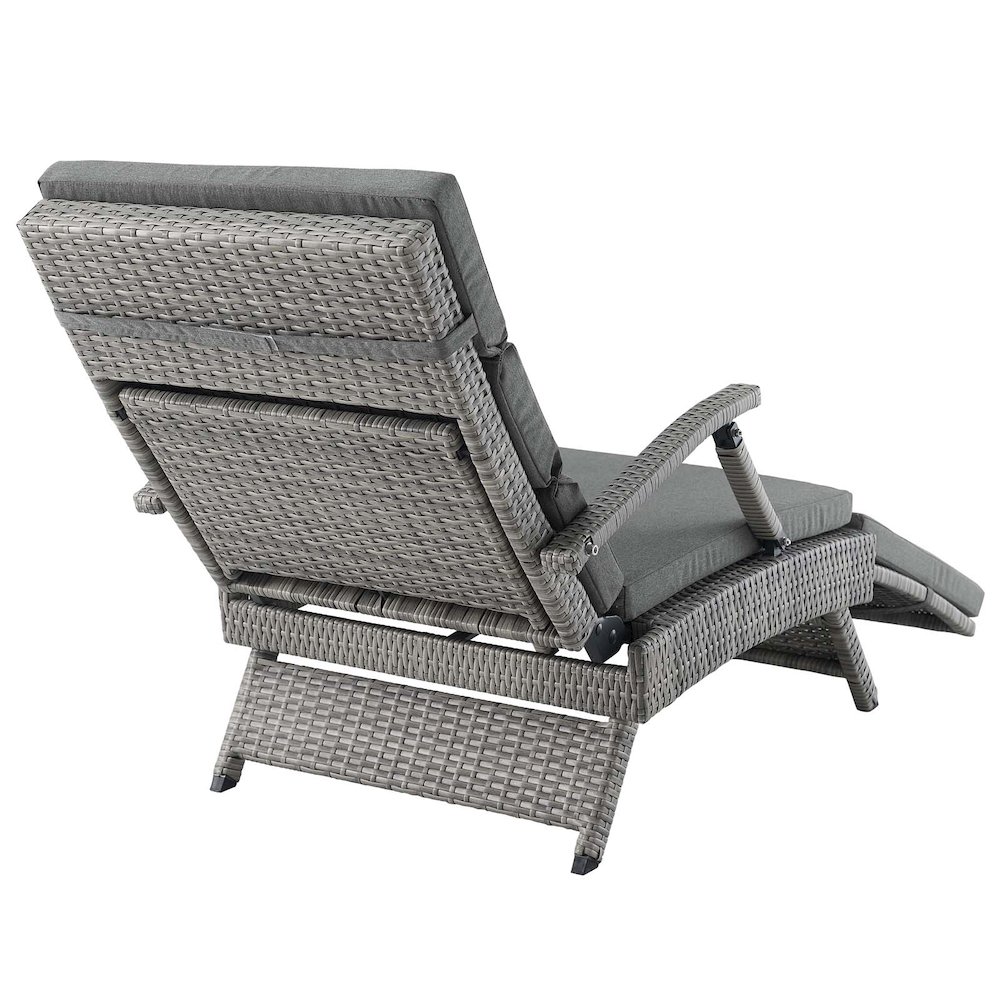 Envisage Chaise Outdoor Patio Wicker Rattan Lounge Chair. Picture 9