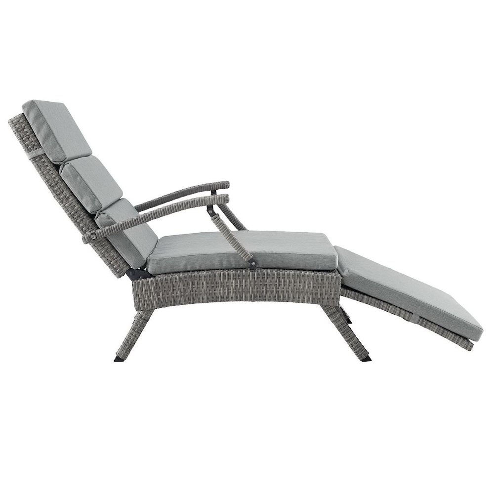 Envisage Chaise Outdoor Patio Wicker Rattan Lounge Chair. Picture 8