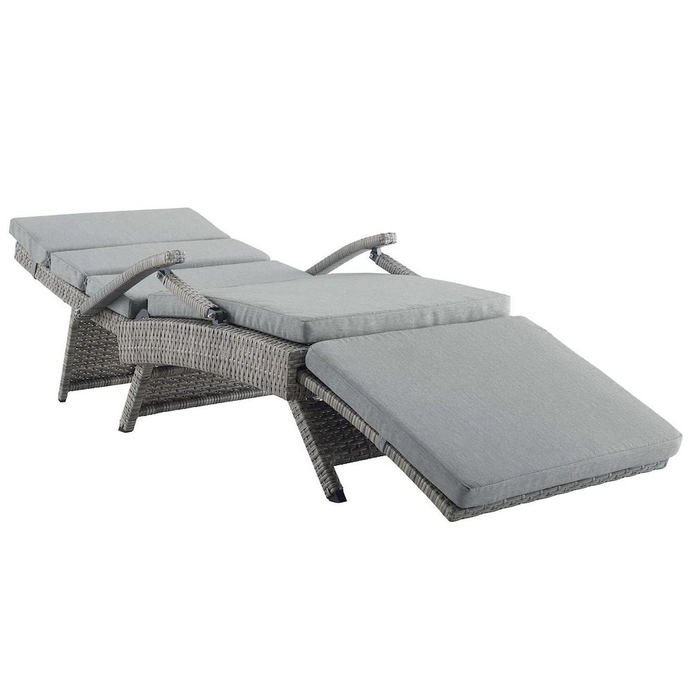Envisage Chaise Outdoor Patio Wicker Rattan Lounge Chair. Picture 2