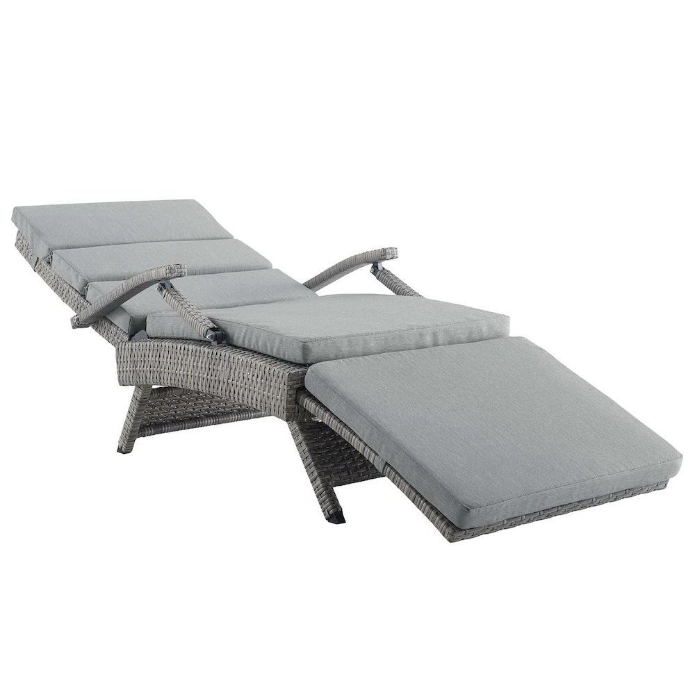 Envisage Chaise Outdoor Patio Wicker Rattan Lounge Chair. Picture 3