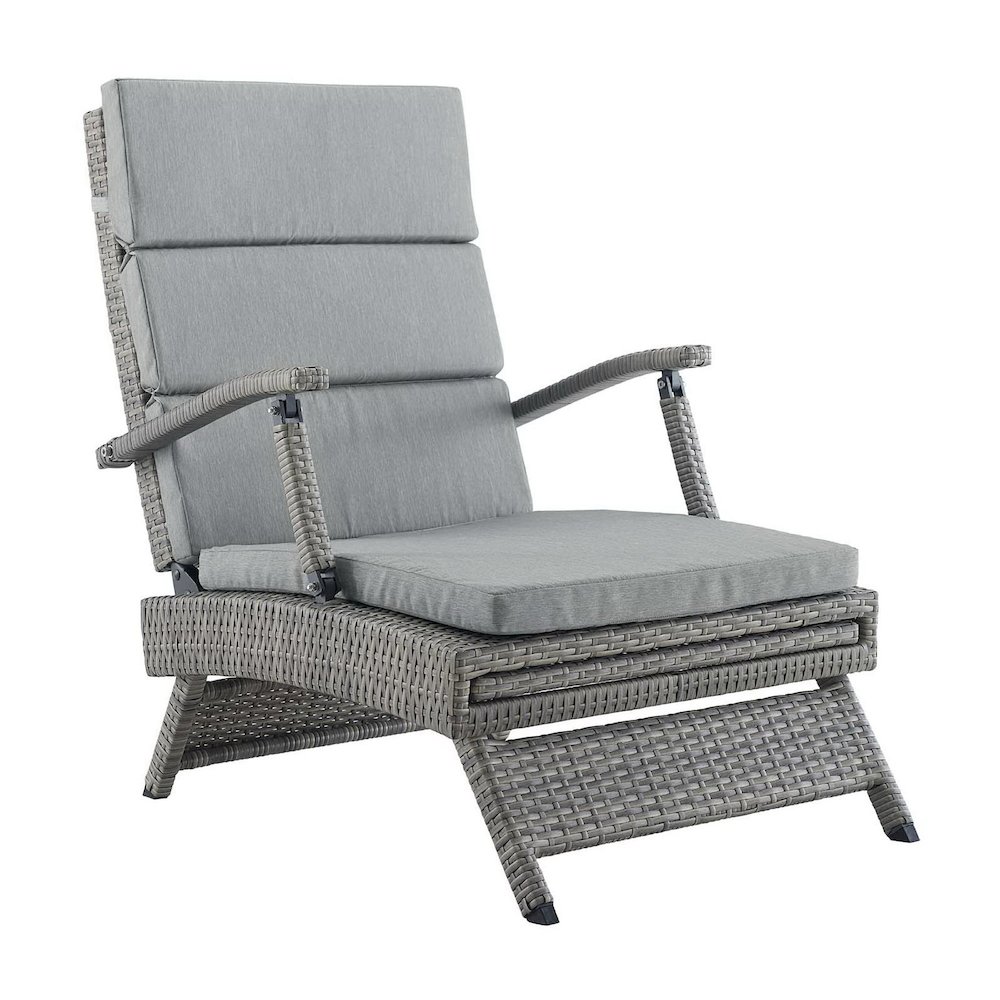 Envisage Chaise Outdoor Patio Wicker Rattan Lounge Chair. Picture 6