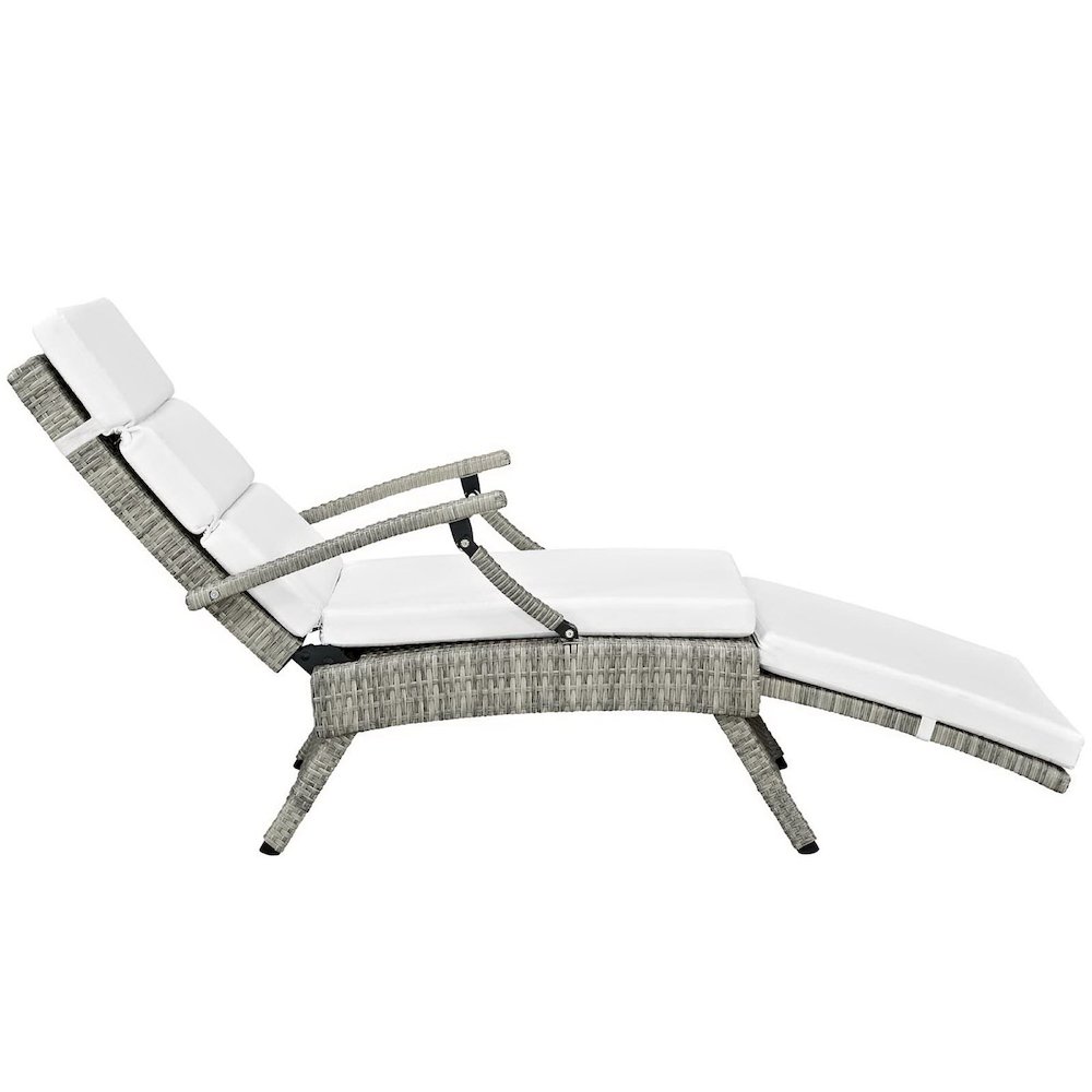 Envisage Chaise Outdoor Patio Wicker Rattan Lounge Chair. Picture 7