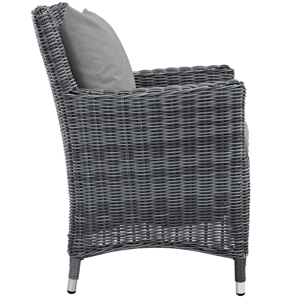 Summon 2 Piece Outdoor Patio Sunbrella Dining Set. Picture 3