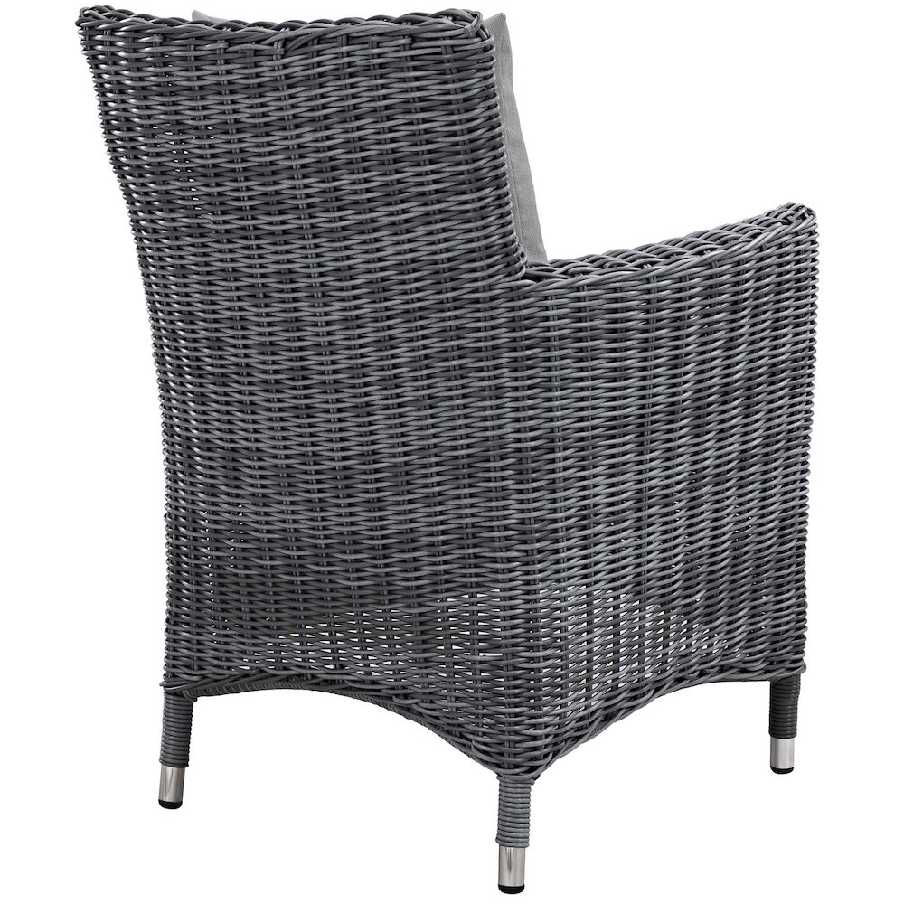 Summon 2 Piece Outdoor Patio Sunbrella Dining Set. Picture 4