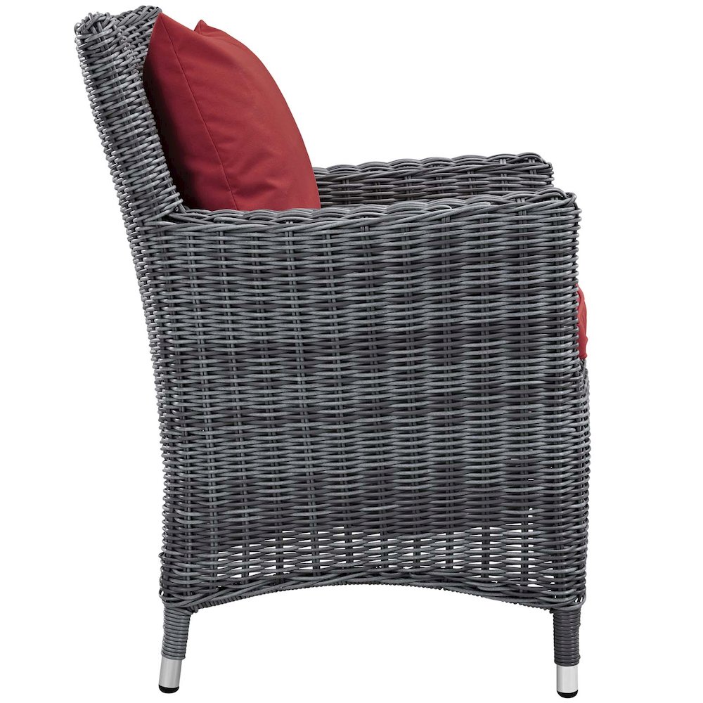 Summon 2 Piece Outdoor Patio Sunbrella Dining Set. Picture 3