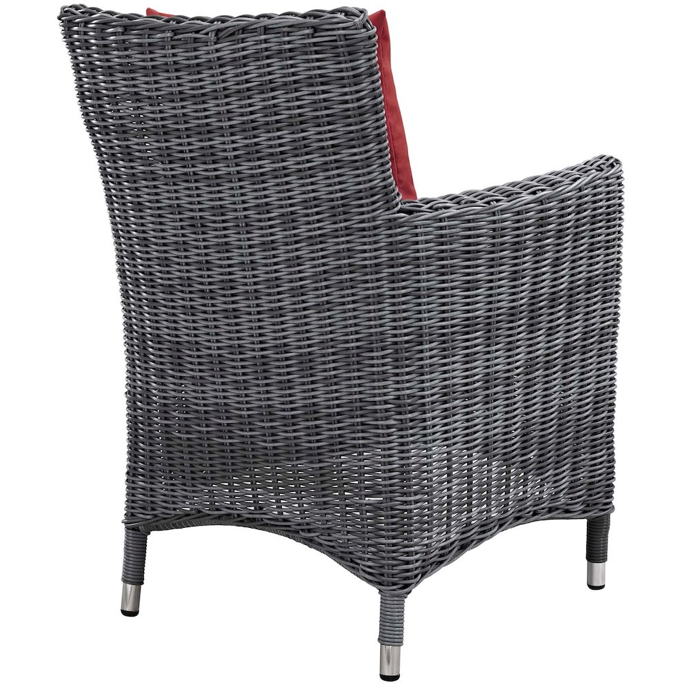 Summon 2 Piece Outdoor Patio Sunbrella Dining Set. Picture 4