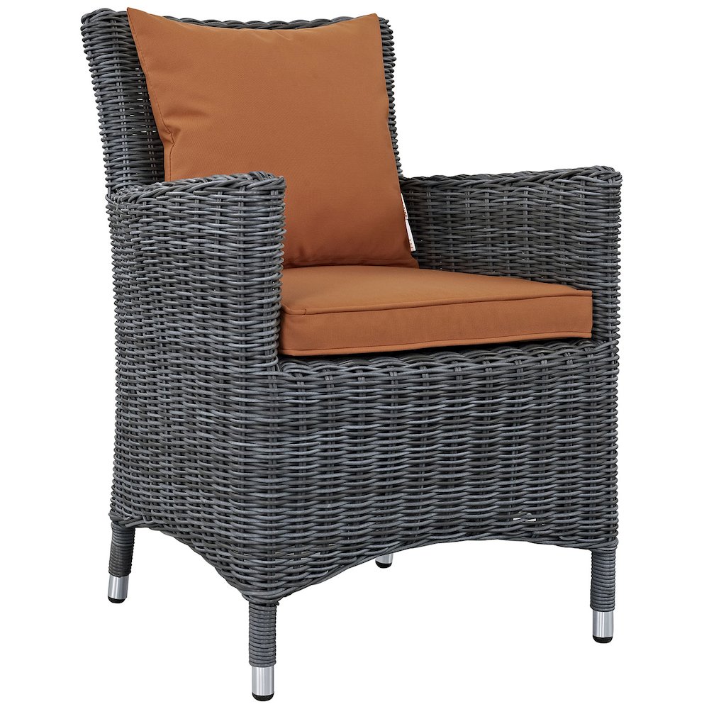 Summon 2 Piece Outdoor Patio Sunbrella Dining Set. Picture 2
