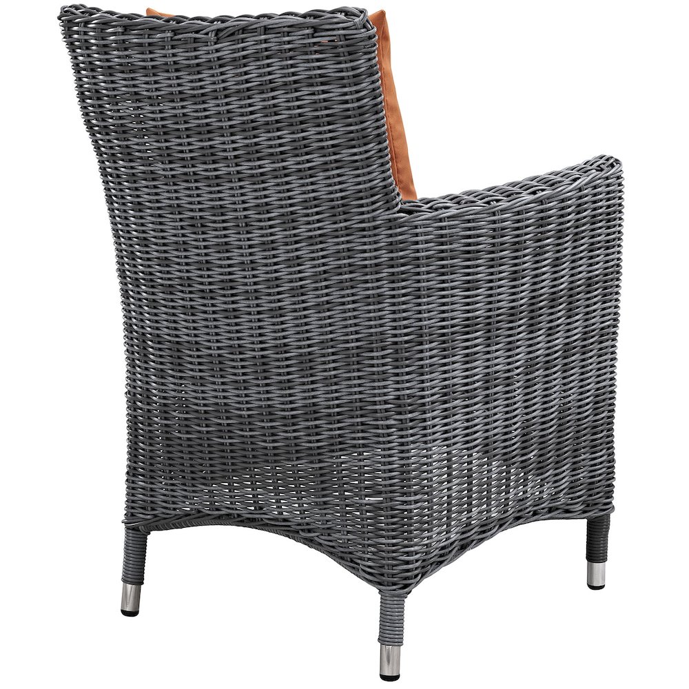 Summon 2 Piece Outdoor Patio Sunbrella Dining Set. Picture 4