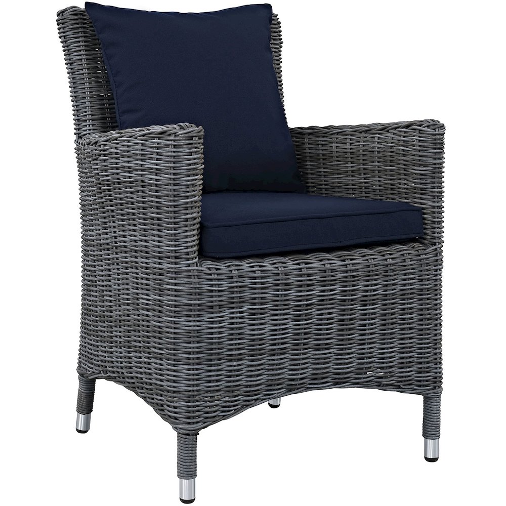 Summon 4 Piece Outdoor Patio Sunbrella Dining Set. Picture 2