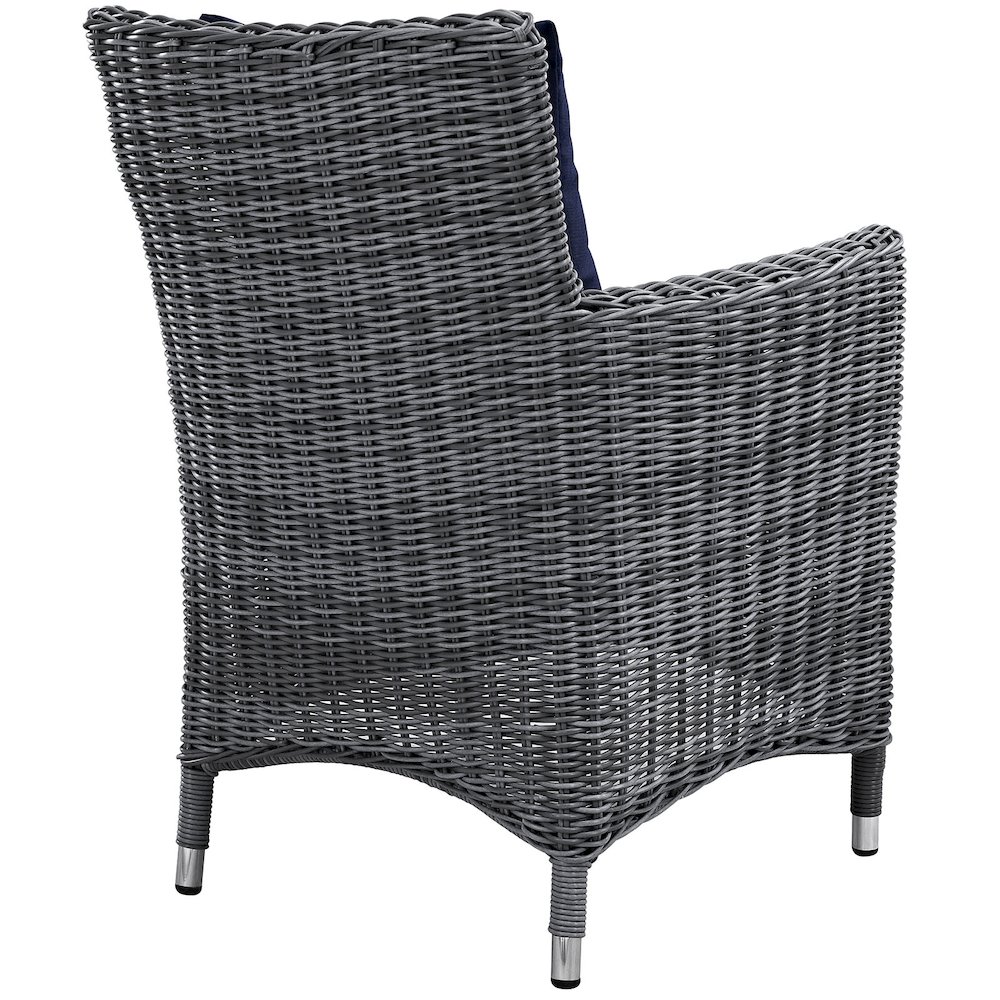 Summon 4 Piece Outdoor Patio Sunbrella Dining Set. Picture 4