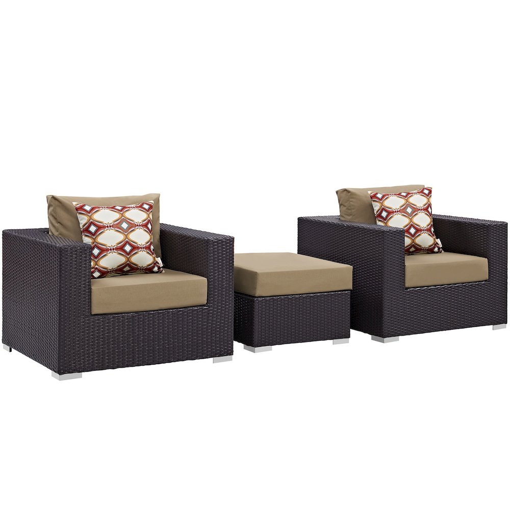 Convene 3 Piece Outdoor Patio Sofa Set. Picture 1