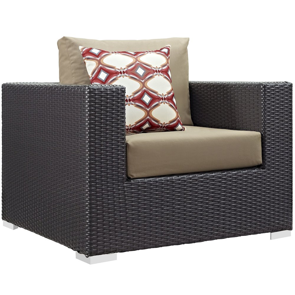 Convene 6 Piece Outdoor Patio Sectional Set. Picture 2