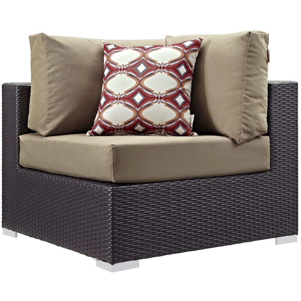 Convene 6 Piece Outdoor Patio Sectional Set. Picture 3