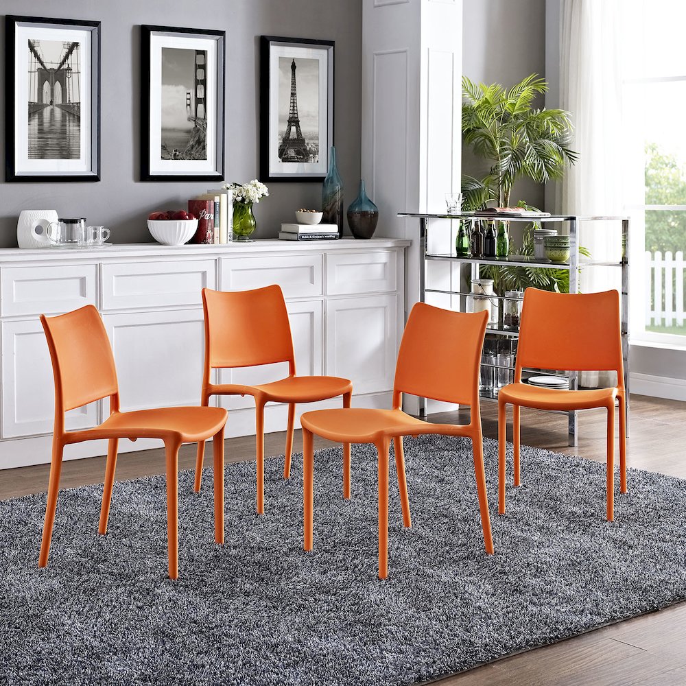 Hipster Dining Side Chair Set of 4. Picture 5