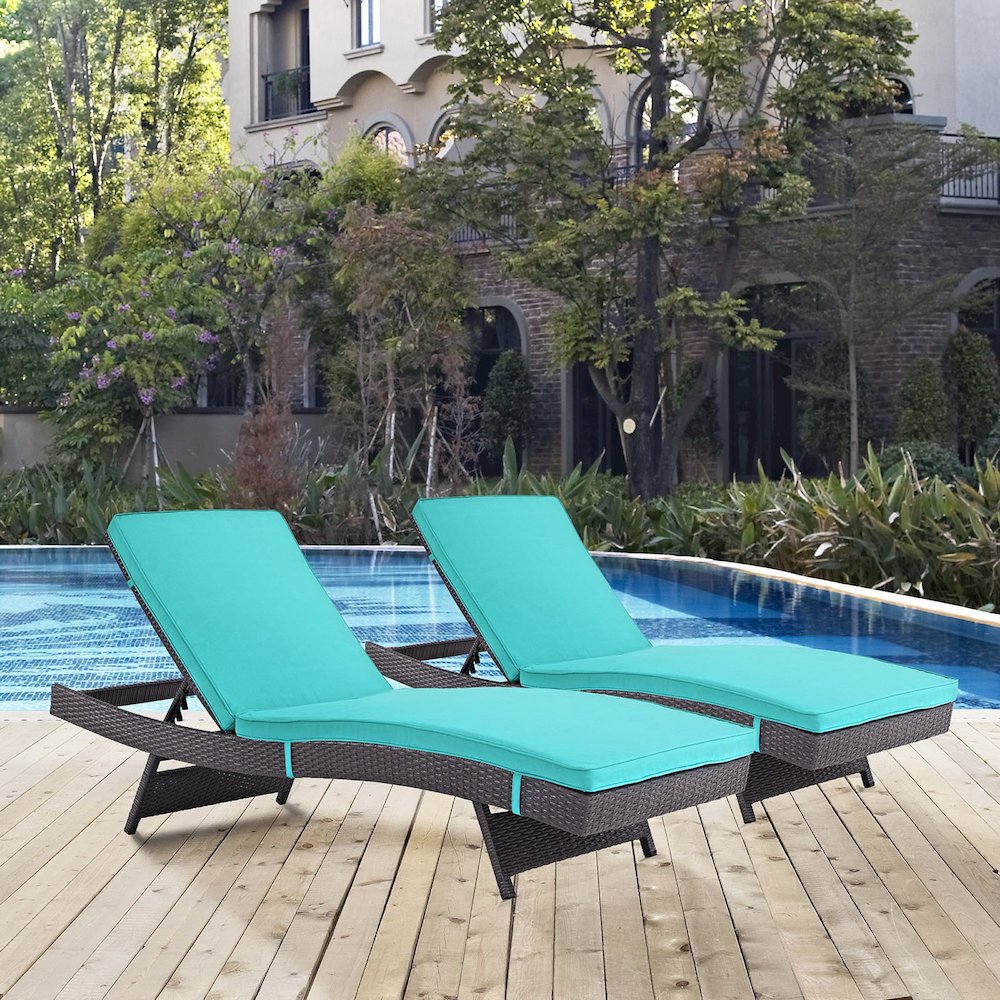 Convene Outdoor Patio Chaise Set of 2. Picture 4