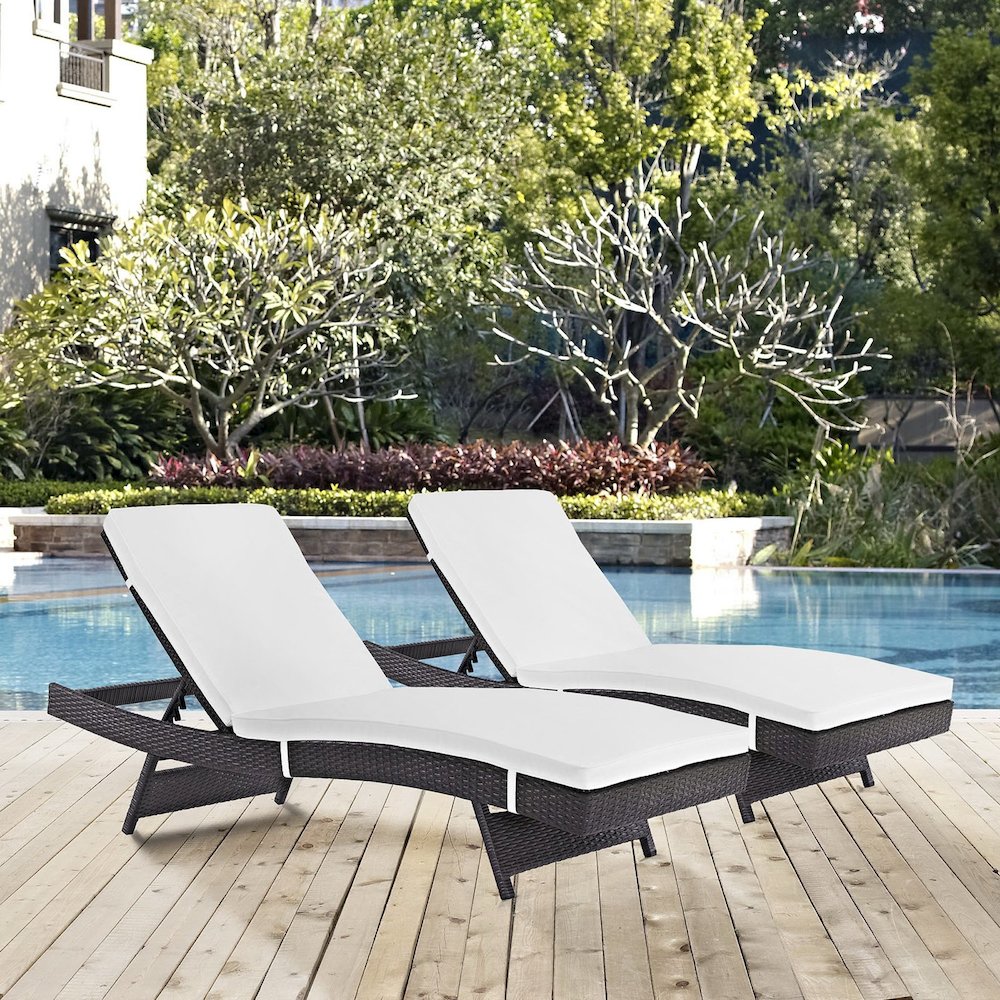 Convene Outdoor Patio Chaise Set of 2. Picture 4
