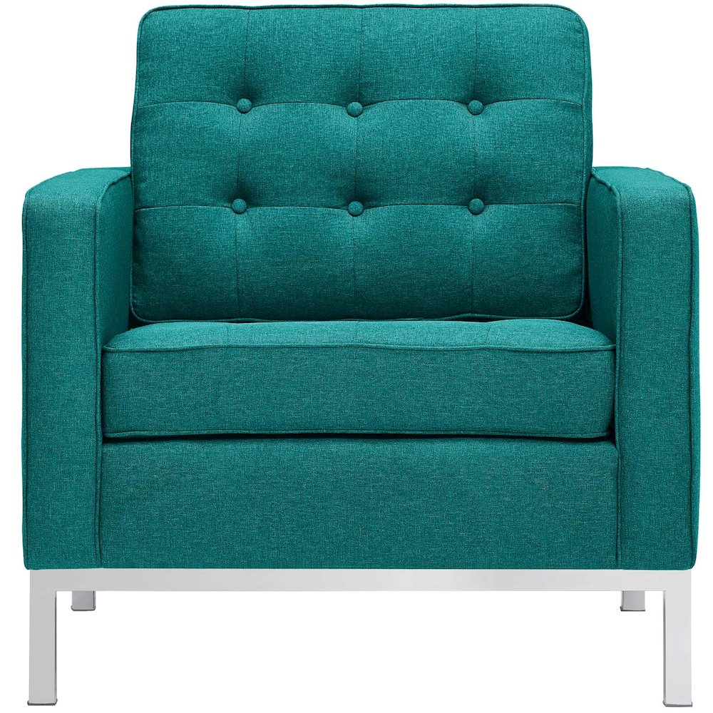 Loft Upholstered Fabric Armchairs Set of 2. Picture 4